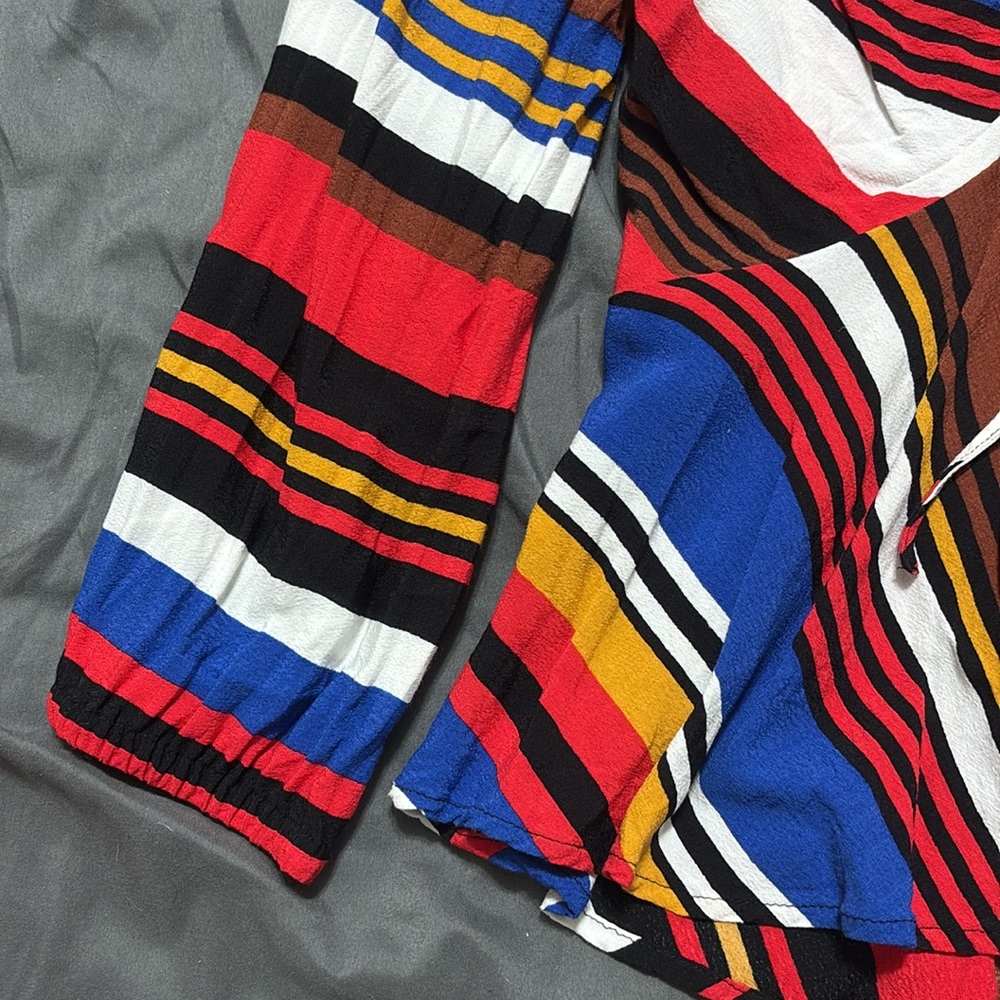 Express Multicolor Striped Blouse - Picture 4 of 5